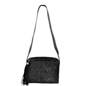 Chanel Shoulder Bag Black strap